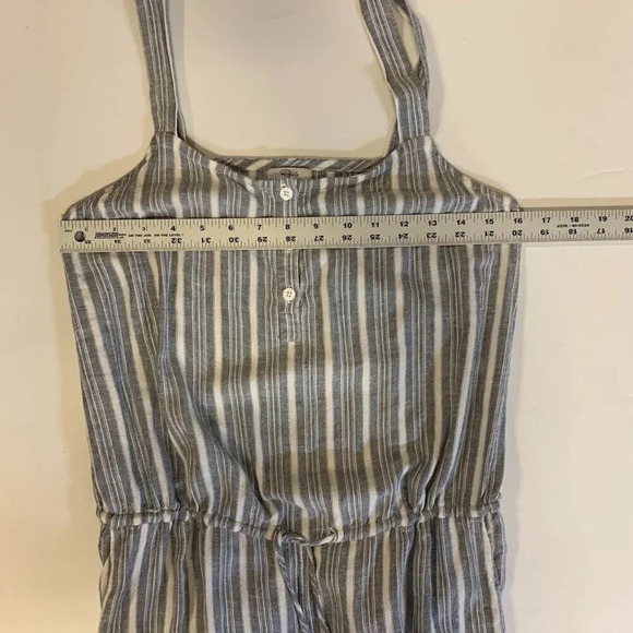 Rails Women's Brooklyn Greenwich Striped  Linen Blend Capri Jumpsuit Size XS‎ - Picture 10 of 14